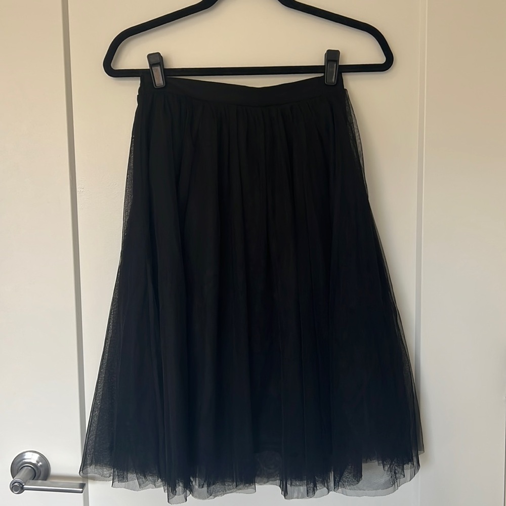 Riche Glamour Black Tulle Skirt